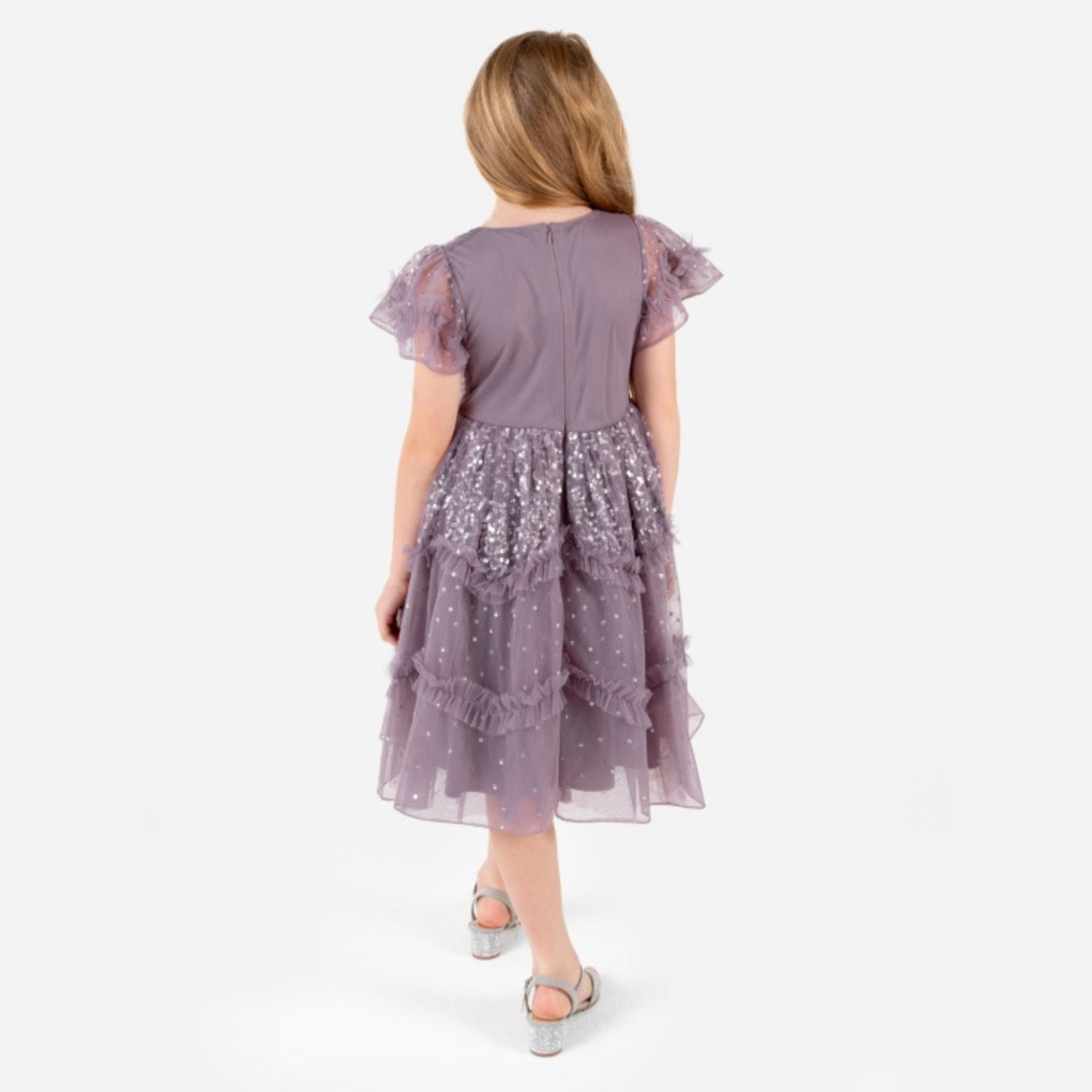 Lilac Sequin Tulle Dress