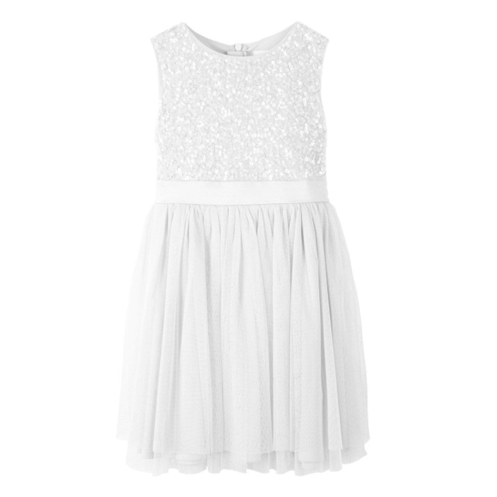 Ivory Sequin Tulle Dress