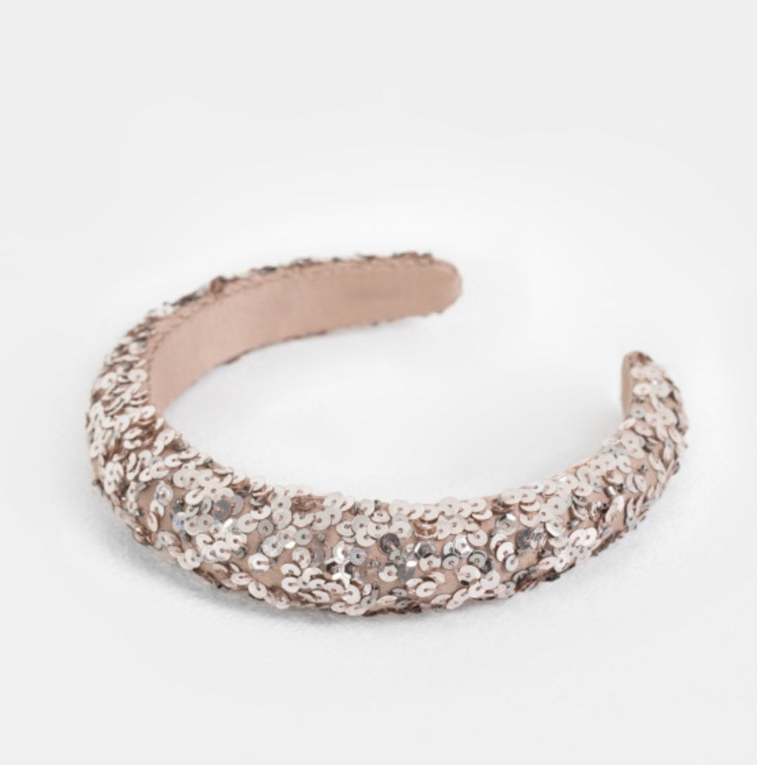 Sparkly headband on a white background